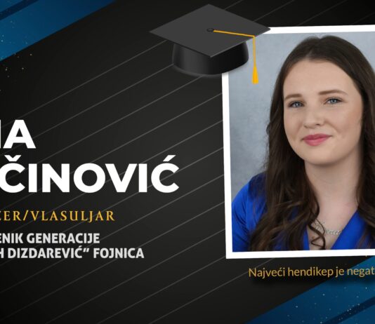 Erna Salčinović, učenik generacije