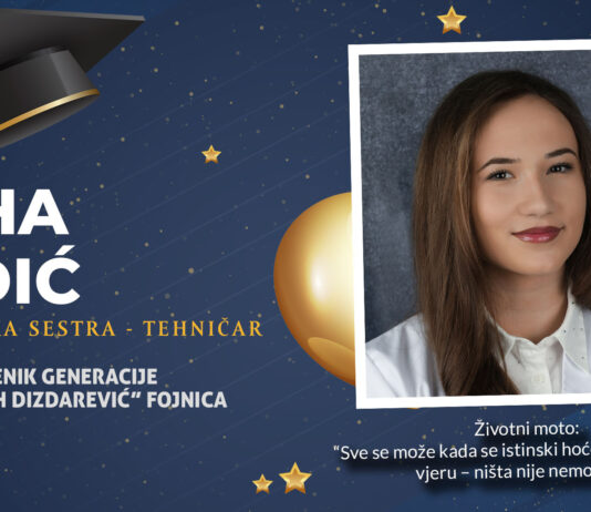 Adha Dedić, učenik generacije